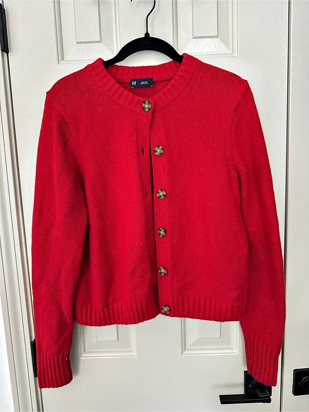 Gap Red Button Front Cardigan Size Medium